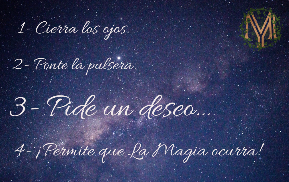 Pulsera PIDE UN DESEO/ Bracelet MAKE A WISH. Con arenisca facetada.